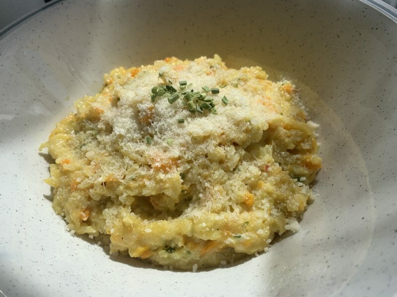 Cliquez pour zoomer ! Risotto aux carottes et parmesan Thermomix par Marie