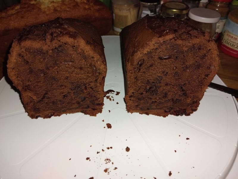 Cliquez pour zoomer ! Cake au chocolat et cranberries Thermomix par karine1984