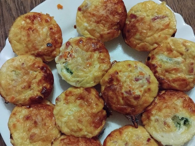 Cliquez pour zoomer ! Bouchées brocoli lardons Thermomix par karine1984