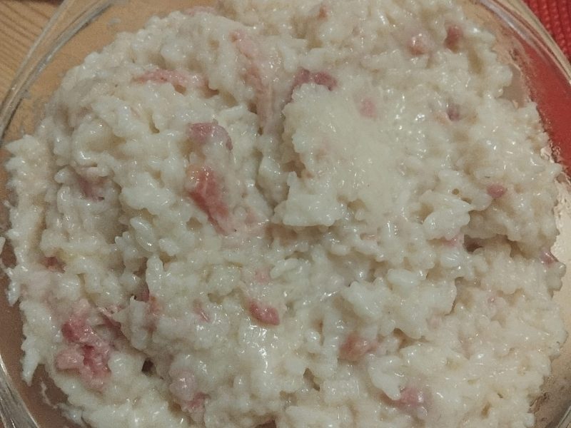 Cliquez pour zoomer ! Risotto façon carbonara Thermomix par karine1984