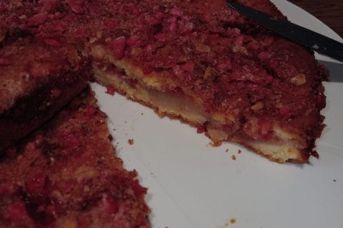 Cliquez pour zoomer ! Gateau lyonnais aux poires et pralines roses Thermomix par karine1984