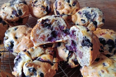 Cliquez pour zoomer ! Muffins aux myrtilles Thermomix par karine1984