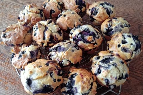 Cliquez pour zoomer ! Muffins aux myrtilles Thermomix par karine1984