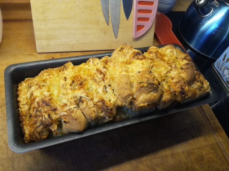 Cliquez pour zoomer ! Pain à l’ail, persil et mozzarella Thermomix par ocelotr