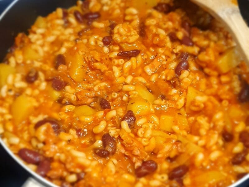 Cliquez pour zoomer ! Soupe aux haricots rouges et coquillettes Thermomix par mel_184