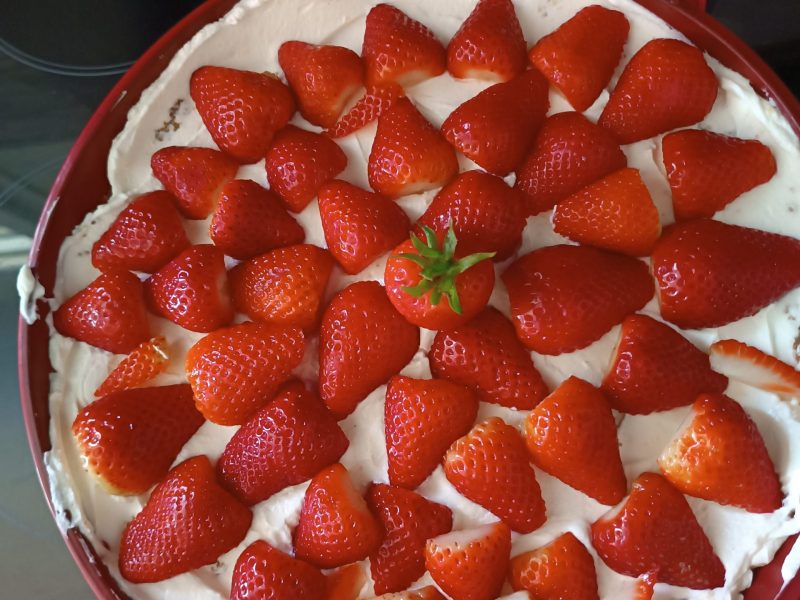 Cliquez pour zoomer ! Tarte aux fraises sans cuisson Thermomix par delphine_567