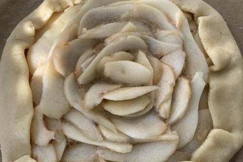 Cliquez pour zoomer ! Tarte rustique poire pécan Thermomix par Alev