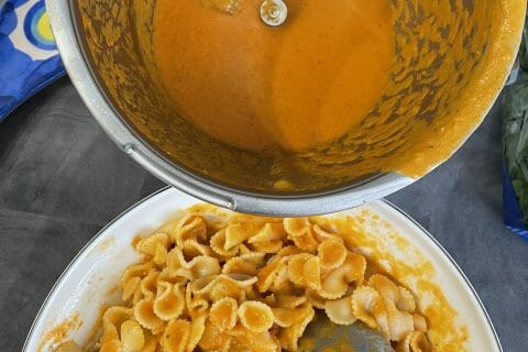 Cliquez pour zoomer ! Pâtes sauce rosée ail et basilic Thermomix par Alev