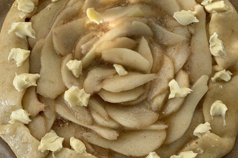 Cliquez pour zoomer ! Tarte rustique poire pécan Thermomix par Alev