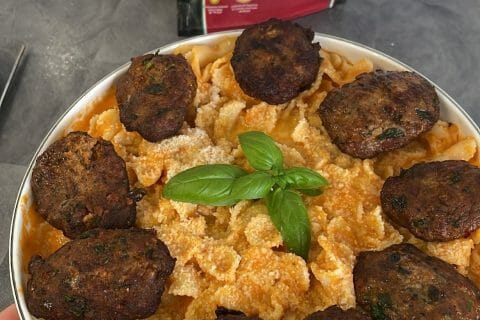 Cliquez pour zoomer ! Pâtes sauce rosée ail et basilic Thermomix par Alev