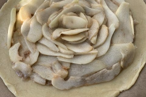Cliquez pour zoomer ! Tarte rustique poire pécan Thermomix par Alev