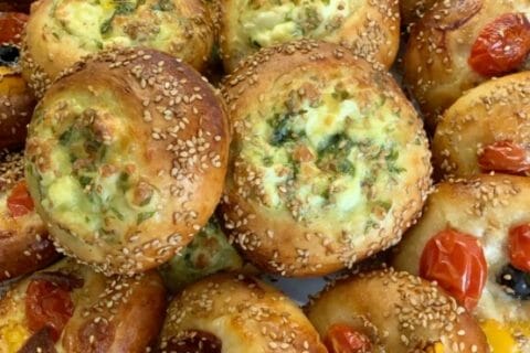 Cliquez pour zoomer ! Poğaça – Petits pains Turcs à la Feta au Thermomix