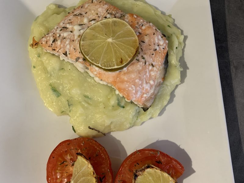 Cliquez pour zoomer ! Ecrasé de pommes de terre et saumon Thermomix par Alev