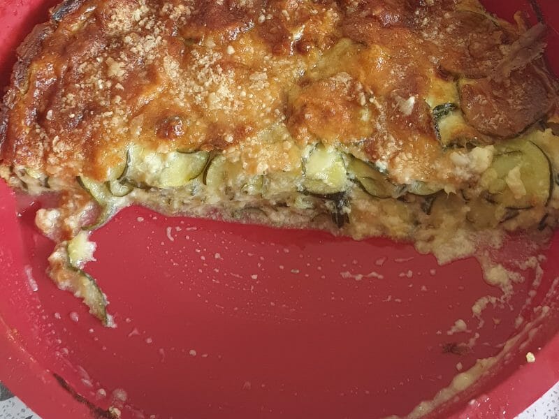 Cliquez pour zoomer ! Gâteau invisible aux courgettes Thermomix par Chouchou49