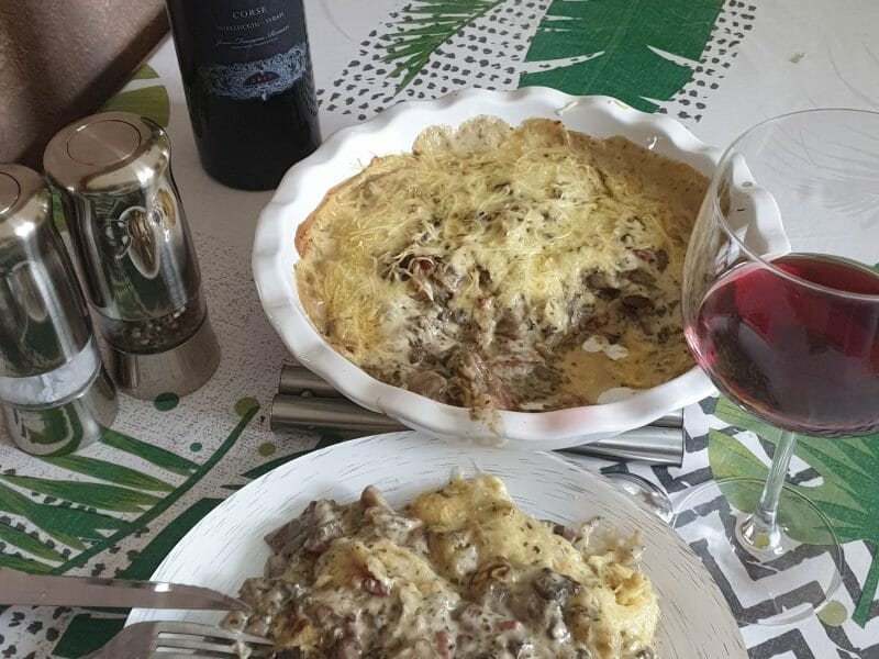 Cliquez pour zoomer ! Cassolettes de champignons aux petits lardons Thermomix par Chouchou49