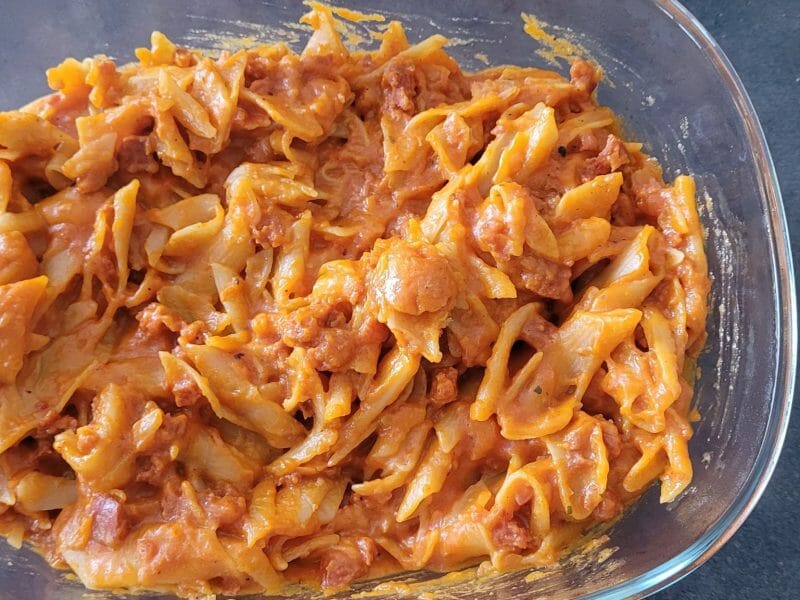 Cliquez pour zoomer ! Penne au chorizo Thermomix par mininad74