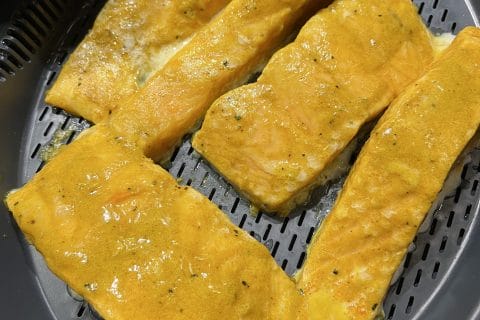 Cliquez pour zoomer ! Saumon sauce curry et tagliatelles de légumes Thermomix par bpothin