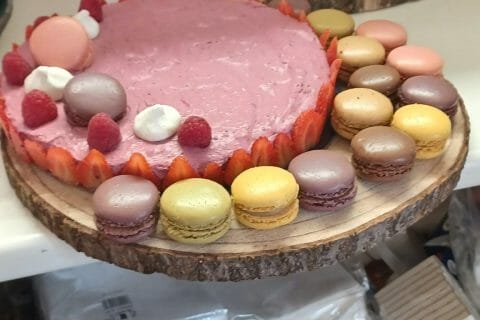 Cliquez pour zoomer ! Bavarois aux framboises Thermomix par lea.b64