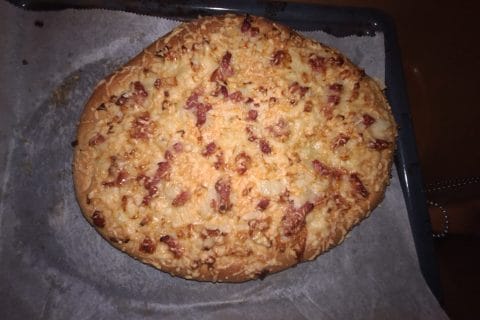 Cliquez pour zoomer ! Fougasse chèvre et lardons Thermomix par venus54320