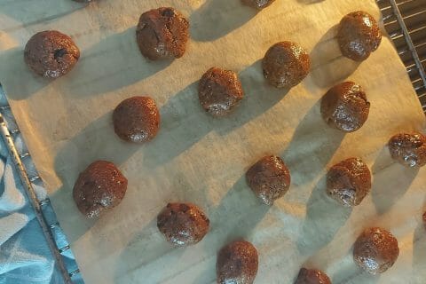 Cliquez pour zoomer ! Cookies beurre de cacahuète et pépites de chocolat Thermomix par Polyne_59 🌸