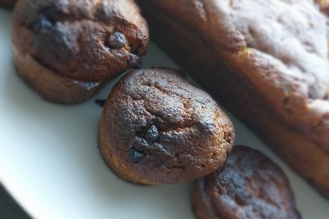 Cliquez pour zoomer ! Cake banane et pépites de chocolat Thermomix par Polyne_59 🌸
