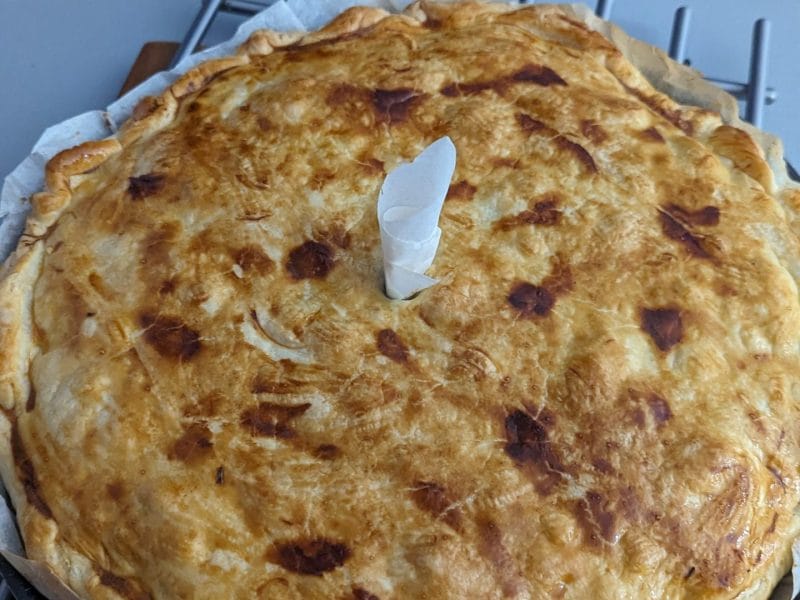 Cliquez pour zoomer ! Tourte aux cuisses de canard confites et champignons Thermomix par gwendav