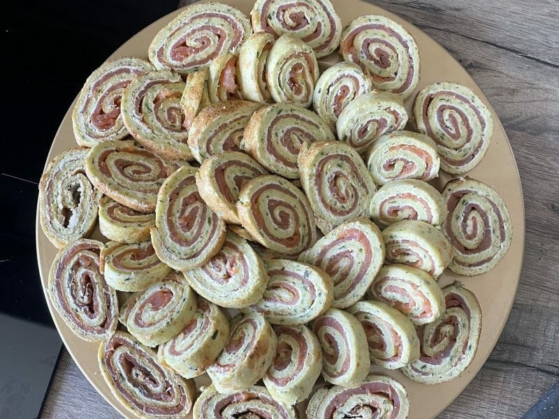 Cliquez pour zoomer ! Roulé aux courgettes et au saumon fumé Thermomix par annabou07