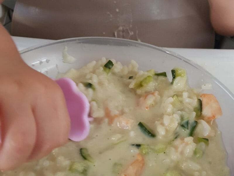 Cliquez pour zoomer ! Risotto courgettes et crevettes Thermomix par elodie_1193