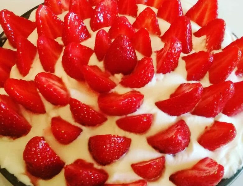 Cliquez pour zoomer ! Tarte aux fraises sans cuisson Thermomix par Hippichik7