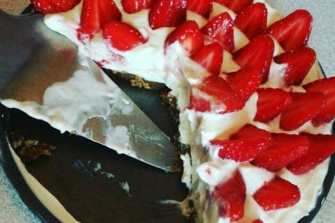 Cliquez pour zoomer ! Tarte aux fraises sans cuisson Thermomix par Hippichik7