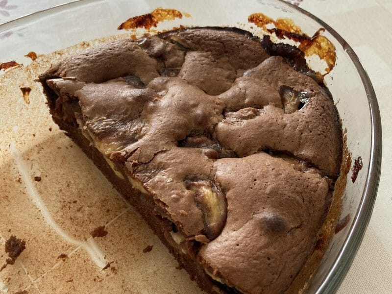 Cliquez pour zoomer ! Brownie fondant choco-banane Thermomix par aline_269