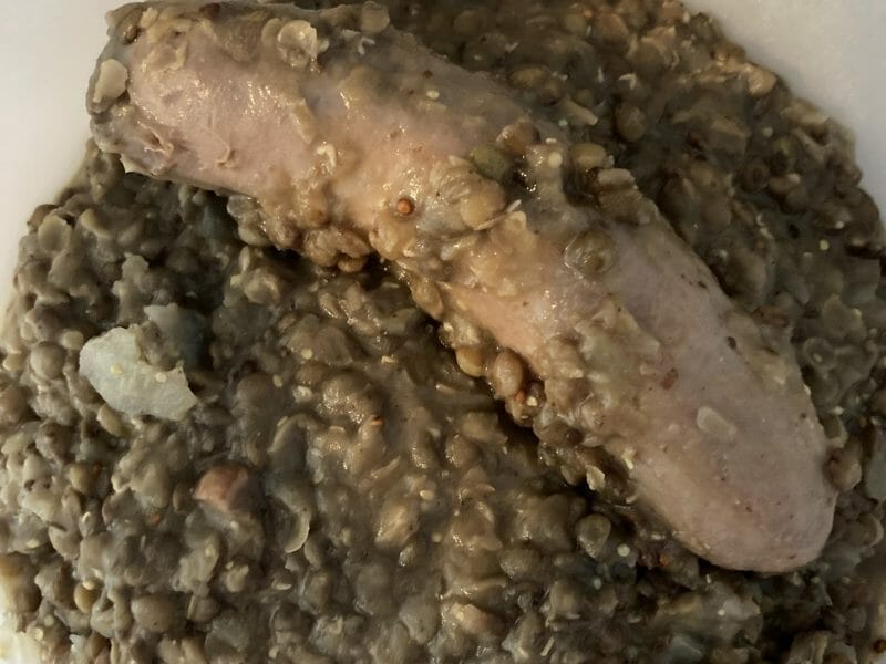 Cliquez pour zoomer ! Lentilles et ses saucisses Thermomix par aline_269