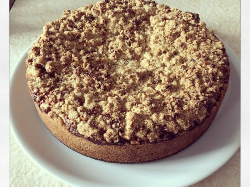 Cliquez pour zoomer ! Tarte aux pommes façon crumble Thermomix par Ewnig