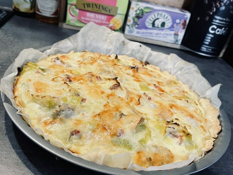 Cliquez pour zoomer ! Flamiche aux poireaux et gorgonzola Thermomix par quentinklarky