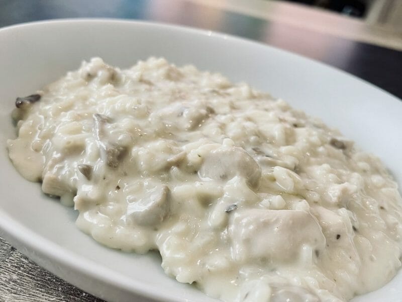 Cliquez pour zoomer ! Risotto poulet et champignons Thermomix par quentinklarky