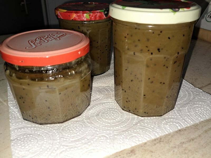 Cliquez pour zoomer ! Confiture de kiwis aux pommes Thermomix par csfefinou