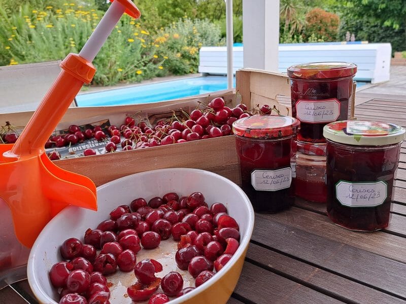 Cliquez pour zoomer ! Confiture de cerises Thermomix par csfefinou
