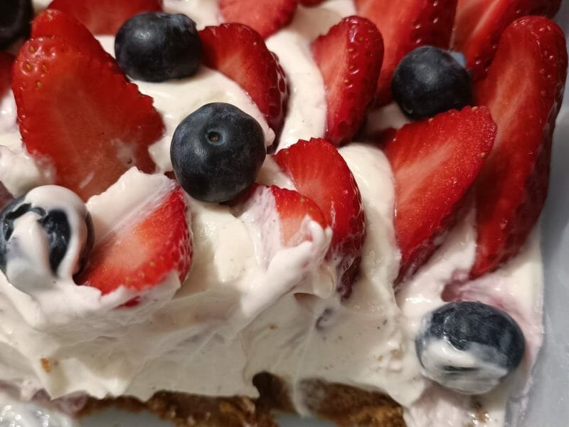 Cliquez pour zoomer ! Tarte aux fraises sans cuisson Thermomix par elodie-972