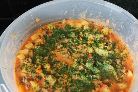 Cliquez pour zoomer ! Boeuf aux poivrons et pommes de terre Thermomix par Agaelle