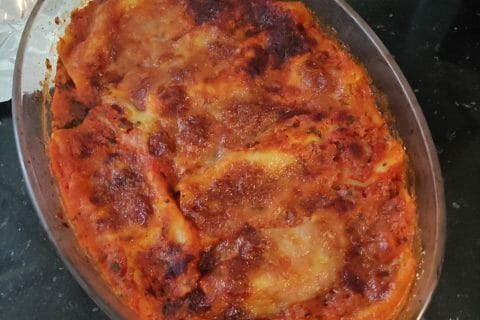 Cliquez pour zoomer ! Gratin de conchiglioni aux trois fromages Thermomix par Agaelle