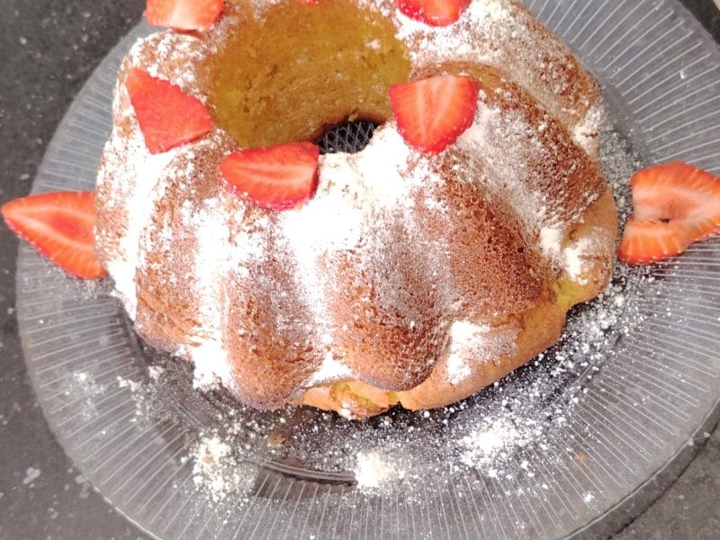 Cliquez pour zoomer ! Gâteau vanillé aux jaunes d’oeufs Thermomix par Agaelle