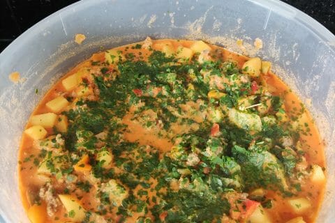 Cliquez pour zoomer ! Boeuf aux poivrons et pommes de terre Thermomix par Agaelle