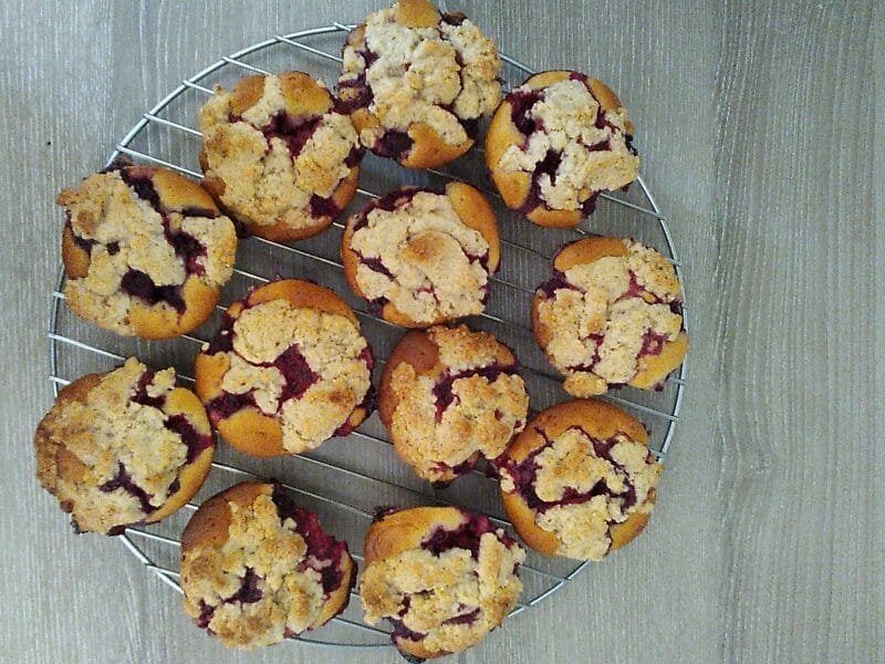 Cliquez pour zoomer ! Crumb cake framboises Thermomix par brigeou