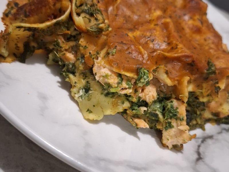 Cliquez pour zoomer ! Lasagnes au saumon et aux épinards Thermomix par jessica_54100