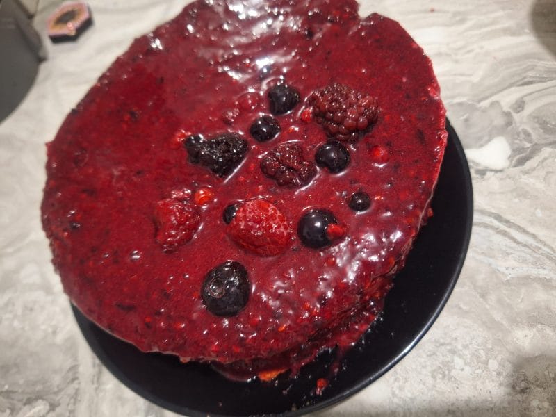 Cliquez pour zoomer ! Bavarois aux framboises Thermomix par jessica_54100