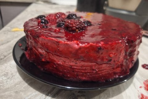 Cliquez pour zoomer ! Bavarois aux framboises Thermomix par jessica_54100