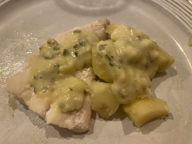 Cliquez pour zoomer ! Filet de cabillaud et sa sauce persillée Thermomix par patipata