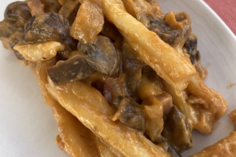 Cliquez pour zoomer ! One pot pasta aubergines, lardons et champignons Thermomix par patipata