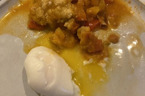 Cliquez pour zoomer ! Crumble poivrons, tomates, parmesan Thermomix par patipata