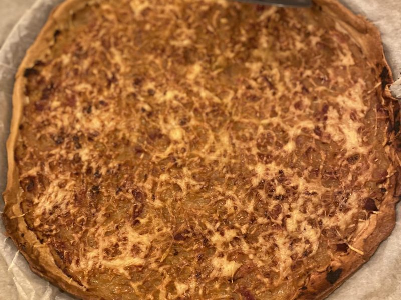 Cliquez pour zoomer ! Tarte aux oignons, lardons et moutarde douce Thermomix par patipata